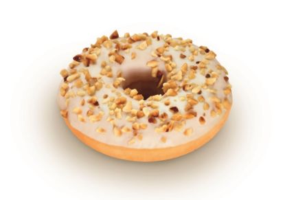 Bild von Donut mit Nougatfüllung