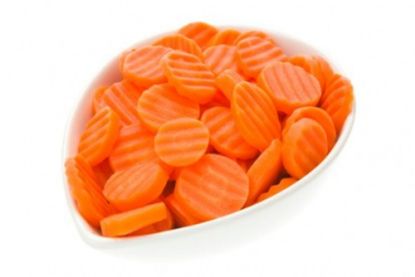 Bild von Karottenscheiben Wellenschnitt