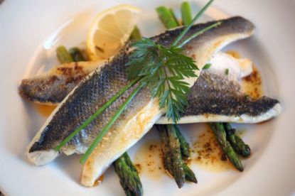 Bild von Wolfsbarschfilet mit Haut mit der Beschreibung ca. 120/160 g