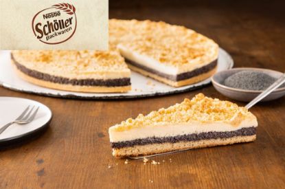 Bild von Omas Landkuchen Mohn Streusel mit der Beschreibung 4 Teile vg., 38 cm