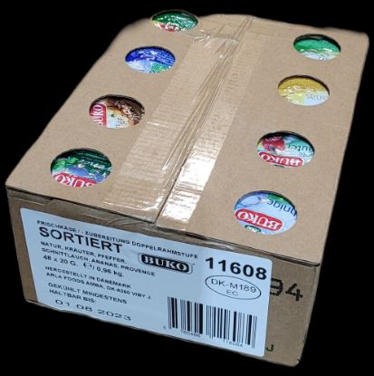 Bild von Buko Frischkäse Port.Sortiert mit der Beschreibung 48 x 20 g