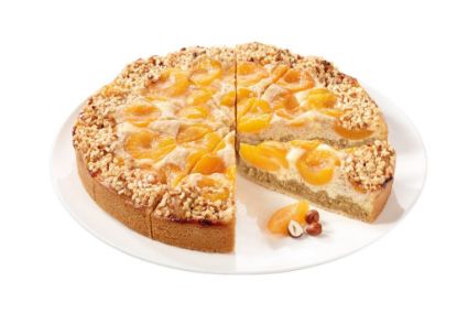 Bild von Aprikosen Kuchen vegan mit der Beschreibung vg 12 Port. 28 cm