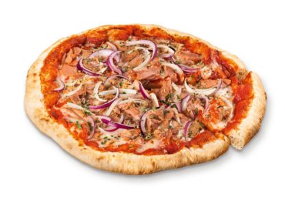 Bild von Pizza Tonno mit der Beschreibung Perfettissima
