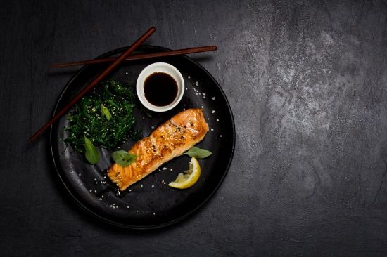 Bild von Wildlachsfiletportion 140/160g mit der Beschreibung Farbe hell- rote Ware 13+