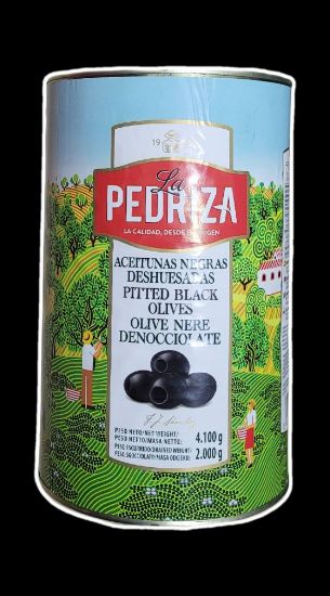 Bild von Oliven schwarz ohne Stein mit der Beschreibung ATG:2000 g Dose