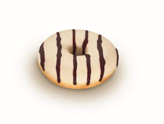 Bild von Donut mit Vanille-Cremefüllung mit der Beschreibung (V45040)