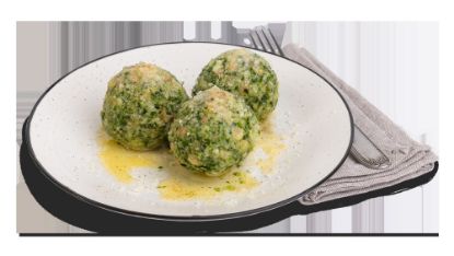Bild von Spinatknödel 75g mit der Beschreibung 14 x 75 g pro Btl.
