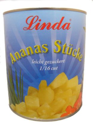 Bild von Ananas-Stücke    1/16 Cut mit der Beschreibung ATG:1840g