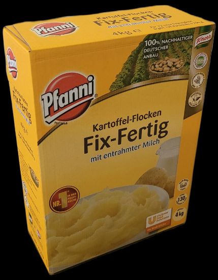 Bild von Pfanni Kartoffel Flocken mit der Beschreibung fix und fertig