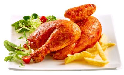 Bild von 1/2 Hähnchen grillfertig gefr. mit der Beschreibung 500g, gewürzt, HKL A