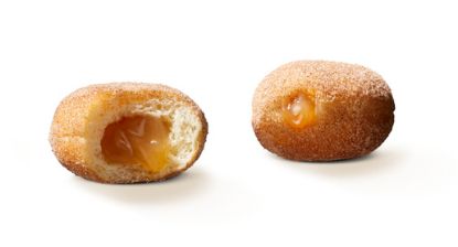 Bild von Mini Beignet Apfel Zimt Füll. mit der Beschreibung Mini Siedegebäck mit Apfel Füllung und mit Zucker& Zimt bestreut.