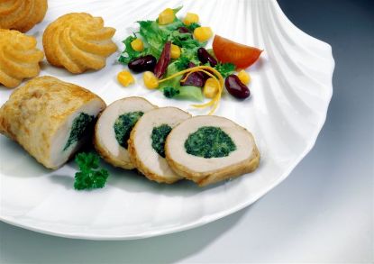 Bild von Hähnchen Filetroulade mit der Beschreibung Florentine, unpaniert 150 g