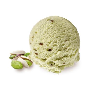 Bild von CD Pistazie mit der Beschreibung Mildes Pistazieneis, mit Pistazienstückchen (3,5%) harmonisch vollendet.