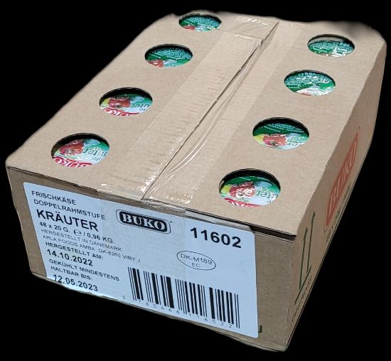 Bild von Buko Frischkäse Port. Kräuter mit der Beschreibung 48 x 20 g