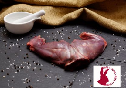 Bild von Hasenkeulen ungespickt m. Kn. mit der Beschreibung ca.800gr./ Paar