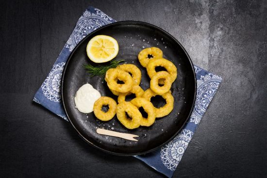 Bild von Tintenfischringe 30/70er-40/60 mit der Beschreibung im Backteig