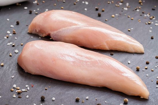 Bild von Hähnchenbrustfilet Thail. mit der Beschreibung 1,2%-1,5% Salz ;  Block