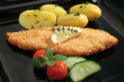 Bild von Seelachsfilet paniert mit der Beschreibung naturform, 150 g