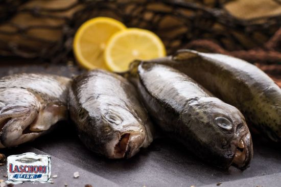 Bild von Forellen ca.300 g ausgenommen mit der Beschreibung 10% Glasur