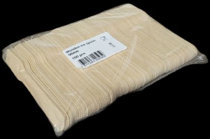 Bild von Eislöffel / Eisspaten aus Holz mit der Beschreibung 96 mm