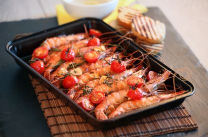 Bild von Riesengarnelen 16/20er mit der Beschreibung mit Kopf mit Schale