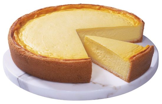 Bild von Rahm Käsekuchen mit der Beschreibung Knuspriger Mürbeteig mit cremiger Käsefüllung aus frischem Quark, Sauerrahm und Eiern.