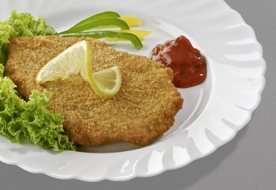 Bild von Schweineschnitzel 250g (Kn) mit der Beschreibung Biergartenschnitzel paniert
