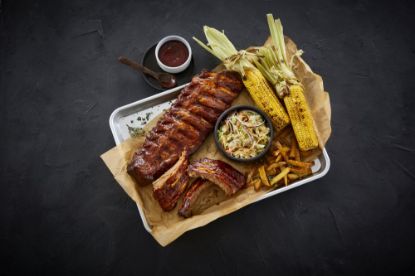 Bild von Spare Ribs 425/525 g/St. mit der Beschreibung AmericanStyle gegart,mariniert