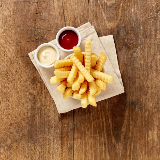Bild von Pommes Cringel Cut mit der Beschreibung Wellenschnitt FRISCH