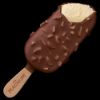 Bild von Magnum Mandel vegan mit der Beschreibung Veganes Vanillespeiseeis, umhüllt von veganer Schokoladenkuvertüre mit Mandelstiften.
