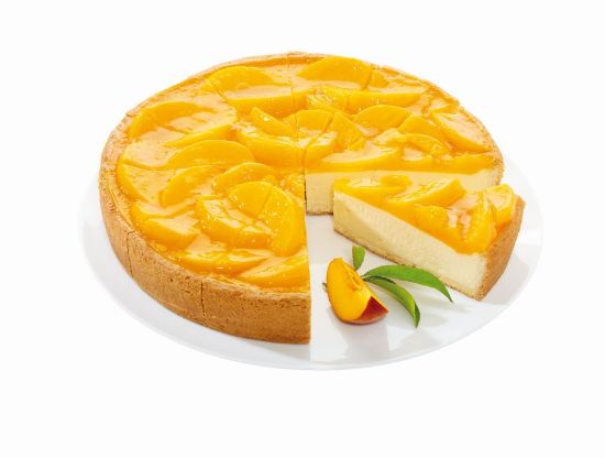 Bild von Pfirsich Rahm Käse Torte mit der Beschreibung 12 Port. vorgeschnitten