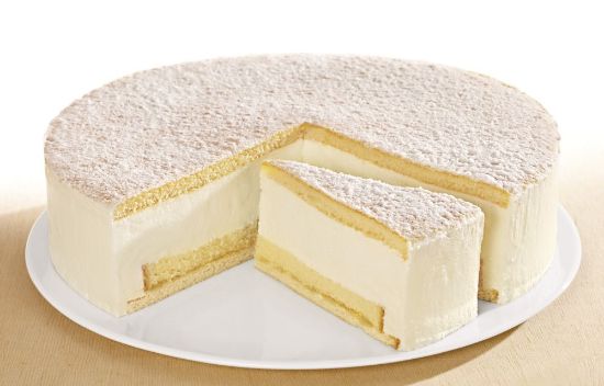 Bild von Käse Sahne Torte (E361/948) mit der Beschreibung 16 Port. ug., 28 cm