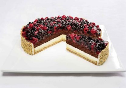 Bild von Beerentorte m.Waldfrüchten mit der Beschreibung 16 Port. ug., 28 cm (P240)