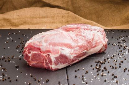 Bild von Schweinenacken /Stck ca. 2 kg mit der Beschreibung Span/Dän.Zuschnitt / EU gefr.