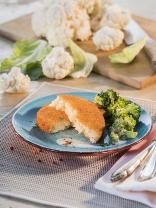 Bild von Tifa Blumenkohl Käse Medaillon mit der Beschreibung Knuspermedailon