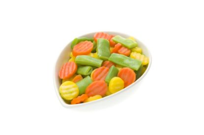 Bild von Romano Mix mit der Beschreibung Karotten orange und gelb, Romanobohnen