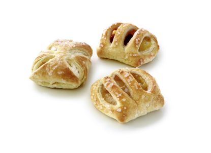 Bild von Süße Mini Plundermix mit der Beschreibung Mix aus den Sorten: Apfelplunder, Kirsch-Vanilleplunder und Topfen Minis.
