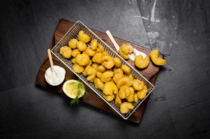 Bild von Scampi Fritti-Garnelen mit der Beschreibung paniert