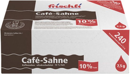 Bild von Kaffeesahne Portionen mit der Beschreibung 10 % Fett, 7,5 g