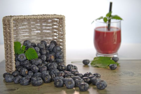 Bild von Heidelbeeren mit der Beschreibung lose rollend (Melzer)
