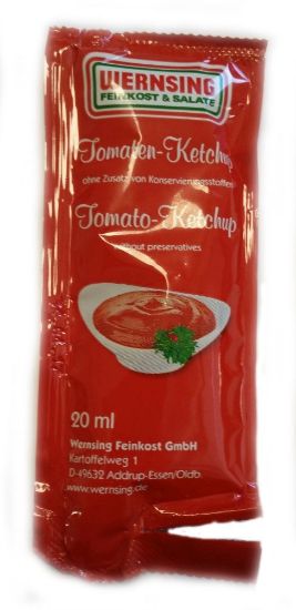 Bild von Wernsing Tomatenketchup mit der Beschreibung Portionsbeutel