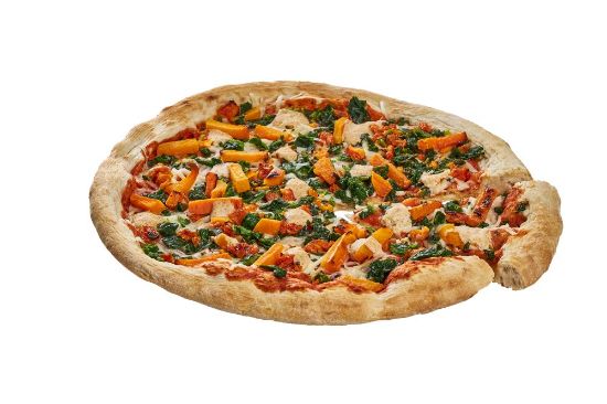 Bild von Pizza Kürbis Spinat mit der Beschreibung Perfettissima