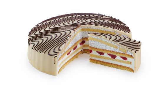 Bild von Pistazien-Mohn-Sahne mit der Beschreibung Torte, 2250g, ug. 16 P. (P516)