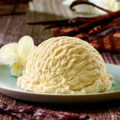 Bild von CD Bourbon-Vanille vegan mit der Beschreibung Cremiges Bourbon Vanilleeis auf pflanzlicher Basis.
