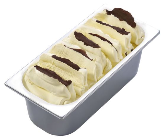 Bild von CDS Banana Crunch mit der Beschreibung Köstlich cremiges Bananeneis mit feinen Knusperschichten.
